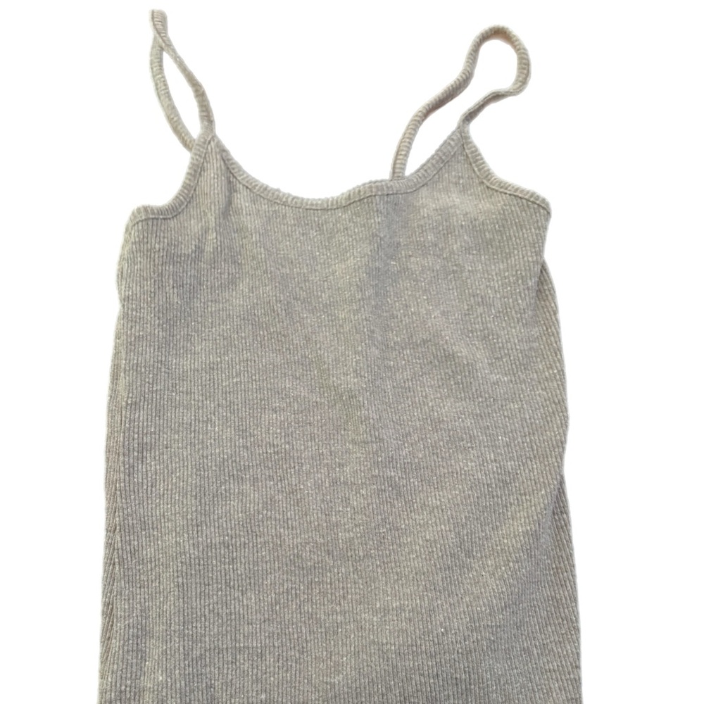 SO Charcoal Ribbed Tank - Picture 3 of 4